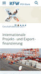 Mobile Screenshot of kfw-ipex-bank.de